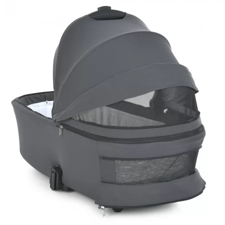 Коляска детская 2в1 ME 1126 GENESIS Asphalt Gray люлька+прогул.блок, дождевик, моск.сетка, сумка, алюмин, серый