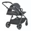 Коляска детская 2в1 ME 1126 GENESIS Asphalt Gray люлька+прогул.блок, дождевик, моск.сетка, сумка, алюмин, серый