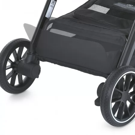 Коляска детская 2в1 ME 1126 GENESIS Asphalt Gray люлька+прогул.блок, дождевик, моск.сетка, сумка, алюмин, серый