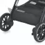 Коляска детская 2в1 ME 1126 GENESIS Asphalt Gray люлька+прогул.блок, дождевик, моск.сетка, сумка, алюмин, серый