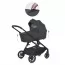 Коляска детская 2в1 ME 1126 GENESIS Asphalt Gray люлька+прогул.блок, дождевик, моск.сетка, сумка, алюмин, серый