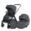 Коляска детская 2в1 ME 1126 GENESIS Asphalt Gray люлька+прогул.блок, дождевик, моск.сетка, сумка, алюмин, серый