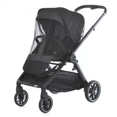 Коляска детская 2в1 ME 1126 GENESIS Asphalt Gray люлька+прогул.блок, дождевик, моск.сетка, сумка, алюмин, серый
