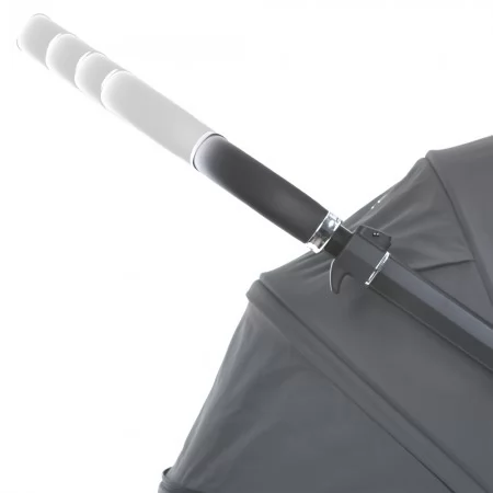 Коляска детская 2в1 ME 1126 GENESIS Asphalt Gray люлька+прогул.блок, дождевик, моск.сетка, сумка, алюмин, серый