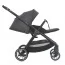 Коляска детская 2в1 ME 1126 GENESIS Asphalt Gray люлька+прогул.блок, дождевик, моск.сетка, сумка, алюмин, серый