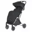 Коляска детская ME 1129 LINK Black Striped прогулочная, книжка, 3 пол. спинки, чехол, дожд, черный