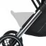 Коляска детская ME 1129 LINK Black Striped прогулочная, книжка, 3 пол. спинки, чехол, дожд, черный