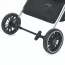 Коляска детская ME 1129 LINK Black Striped прогулочная, книжка, 3 пол. спинки, чехол, дожд, черный