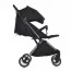 Коляска детская ME 1129 LINK Black Striped прогулочная, книжка, 3 пол. спинки, чехол, дожд, черный