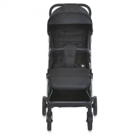 Коляска детская ME 1129 LINK Black Striped прогулочная, книжка, 3 пол. спинки, чехол, дожд, черный