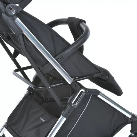 Коляска детская ME 1129 LINK Black Striped прогулочная, книжка, 3 пол. спинки, чехол, дожд, черный