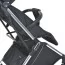 Коляска детская ME 1129 LINK Black Striped прогулочная, книжка, 3 пол. спинки, чехол, дожд, черный