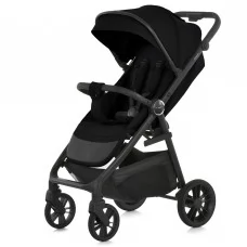 Коляска детская ME 1181 DAHLIA Black прогулянкова, до 22 кг, PU колеса 17, 5 / 25, 4 см, регул.ручка, чохол, чорний