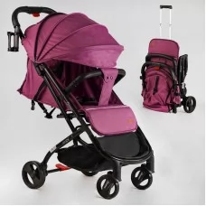 Коляска прогулочная детская JOY Elegans A-16207, розовый
