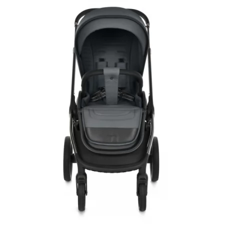 Коляска універсальна 2в1 El Camino PRESTIGE ME 1124-3 Magnet Gray люлька+прогул.блок,хром.рама, 2 дощовика, моск.сітка,рюкзак,алюмин, сірий