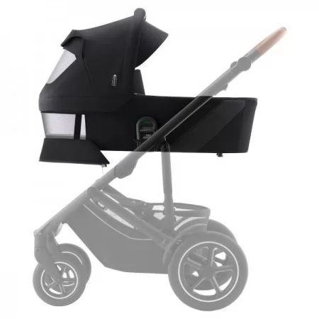 Люлька для коляски Britax-Romer Smile 5Z черный с коричневой ручкой Люлька для коляски Britax-Romer Smile 5Z черный с коричневой ручкой