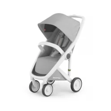 Прогулочная коляска Greentom Classic серый, белый Прогулочная коляска Greentom Classic серый, белый