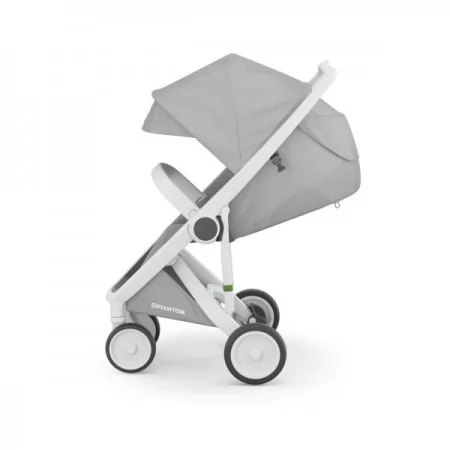 Прогулочная коляска Greentom Classic серый, белый Прогулочная коляска Greentom Classic серый, белый