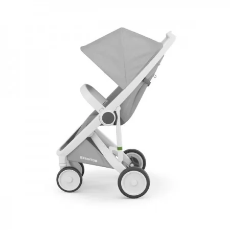 Прогулочная коляска Greentom Classic серый, белый Прогулочная коляска Greentom Classic серый, белый