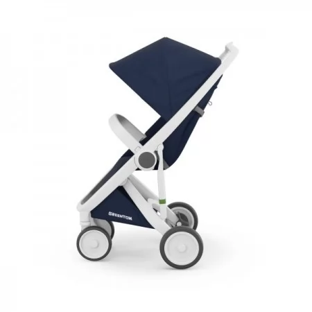 Прогулочная коляска Greentom Classic синий, белый Прогулочная коляска Greentom Classic синий, белый