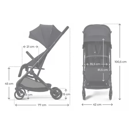 Прогулочная коляска Kinderkraft Indy 3 Coal Black KSINDY03BLK0000 Прогулочная коляска Kinderkraft Indy 3 Coal Black KSINDY03BLK0000