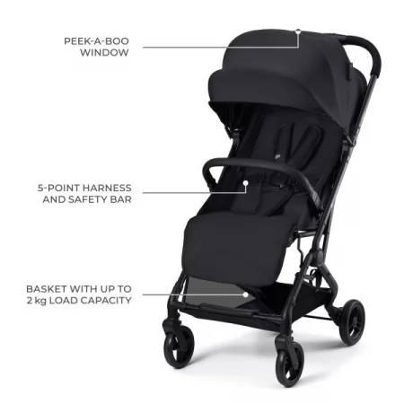Прогулочная коляска Kinderkraft Indy 3 Coal Black KSINDY03BLK0000 Прогулочная коляска Kinderkraft Indy 3 Coal Black KSINDY03BLK0000