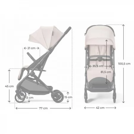 Прогулочная коляска Kinderkraft Indy 3 Misty Beige KSINDY03BEG0000
