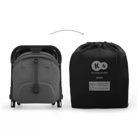 Прогулочная коляска Kinderkraft Nebo Platinum Grey Beige KSNEBO00GRY0000 Прогулочная коляска Kinderkraft Nebo Platinum Grey Beige KSNEBO00GRY0000
