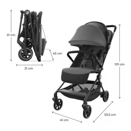 Прогулочная коляска Kinderkraft Nebo Platinum Grey Beige KSNEBO00GRY0000 Прогулочная коляска Kinderkraft Nebo Platinum Grey Beige KSNEBO00GRY0000