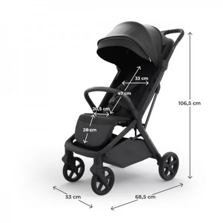 Прогулянкова коляска Kinderkraft Nubi 3 Midnight Black KSNUBI03BLK0000