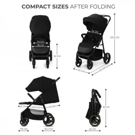 Прогулянкова коляска Kinderkraft Trig 3 Onyx Black KSTRIG03BLK0000