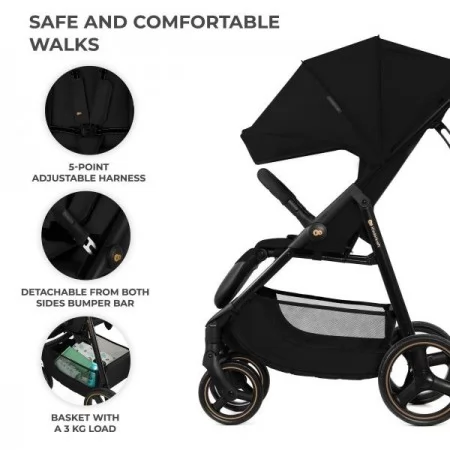 Прогулянкова коляска Kinderkraft Trig 3 Onyx Black KSTRIG03BLK0000