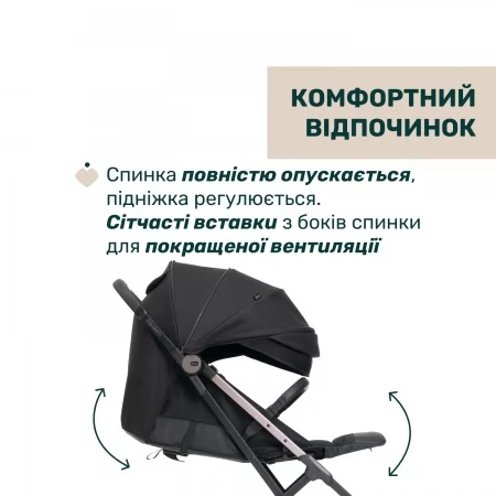 Прогулянкова коляска Dolomiti арт. 87163.94 колір Чорний Прогулянкова коляска Dolomiti арт. 87163.94 колір Чорний