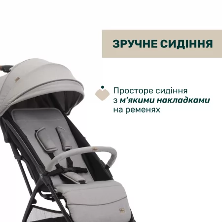 Прогулянкова коляска Glee арт. 87068.43 колір Сірий
