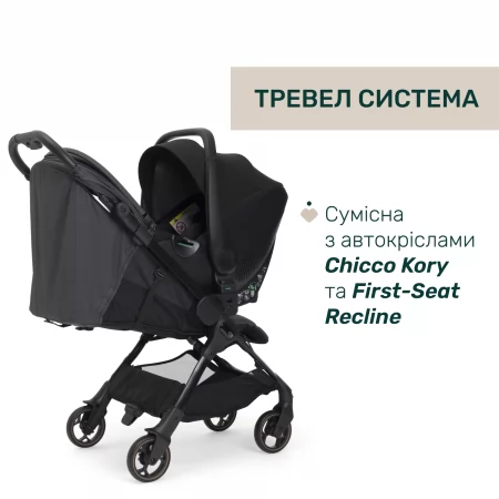 Прогулянкова коляска We 2 арт. 87167.31 колір Чорний