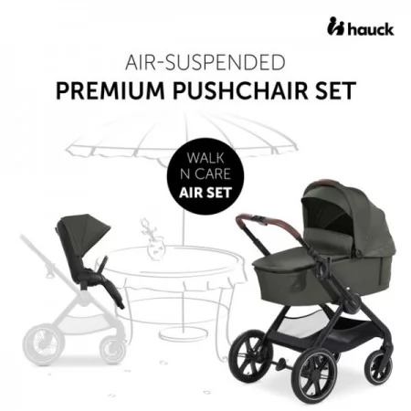 Універсальна коляска 2 в 1 Hauck Walk N Care Air темно-оливковий 16549-2 Універсальна коляска 2 в 1 Hauck Walk N Care Air темно-оливковий 16549-2