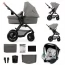 Универсальная коляска 3 в 1 Kinderkraft Moov 2 Air Light Gray KSMOOV02LGR3000 