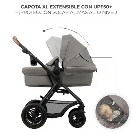 Универсальная коляска 3 в 1 Kinderkraft Moov 2 Air Light Gray KSMOOV02LGR3000 