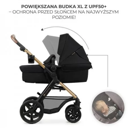 Универсальная коляска 3 в 1 Kinderkraft Moov 2 Pure Black KSMOOV02BLKEV00
