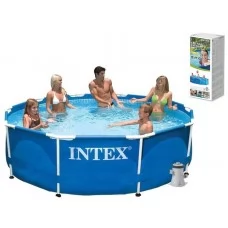 Intex Басейн каркасний круглый 28202 NP фільтр-насос /мережа 220-240 В/ 530гал/год, /6 + років /56999/ 305*76 см