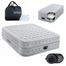 Надувная кровать Intex 64490 велюр с электронасосом 220В Надувная кровать Intex 64490 велюр с электронасосом 220В
