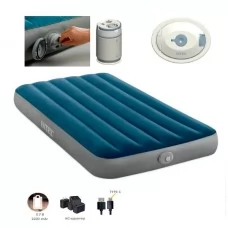 Надувной матрас BabyToys 64187 с насосом, 99х191 см Надувной матрас BabyToys 64187 с насосом, 99х191 см