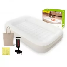 Надувная кровать для детей BabyToys 66811, 107х168см, бежевая