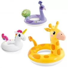 Надувной круг для бассейна BabyToys 59221, 3 вида, 58 см
