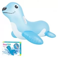 Надувной плот BabyToys 37219 Морской лев, 108х83 см