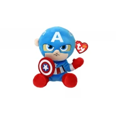 М'яка іграшка м’яконабивна Marvel Капітан Америка 15 см TY 44002