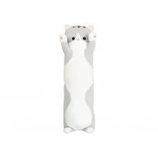 Мягкая игрушка-обнимашка Кот, 50 см,EL-2117-GREY Мягкая игрушка-обнимашка Кот, 50 см,EL-2117-GREY