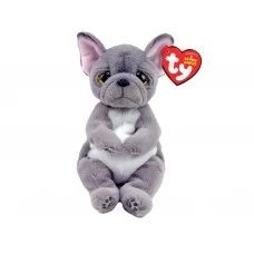 М'яка іграшка BEANIE BELLIES Сірий пес WILFRED TY 40596