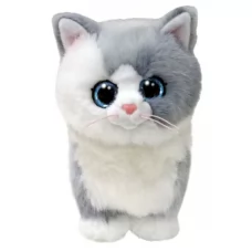 Детская мягкая игрушка TY Beanie Babies Серая кошка 
