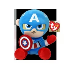 Детская мягконабивная игрушка TY Marvel "Капитан Америка", 15 см, 44002 Детская мягконабивная игрушка TY Marvel "Капитан Америка", 15 см, 44002